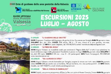 Escursioni luglio – agosto 2025 con le Guide Ufficiali delle Aree Protette della Valsesia